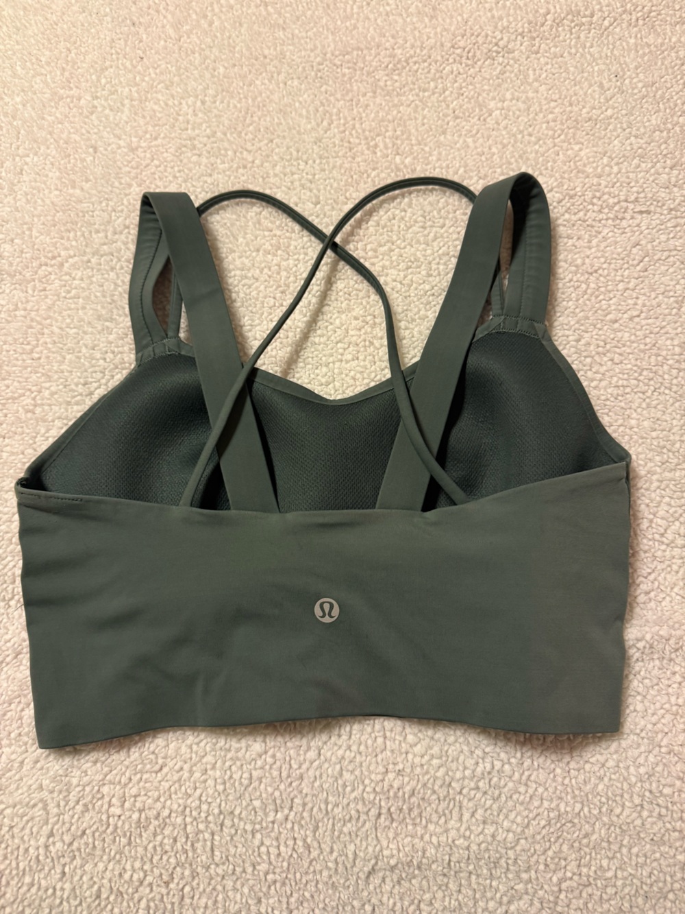 Lululemon Like a Cloud Longline Bra Dark Forest Green - Picture 5 of 10